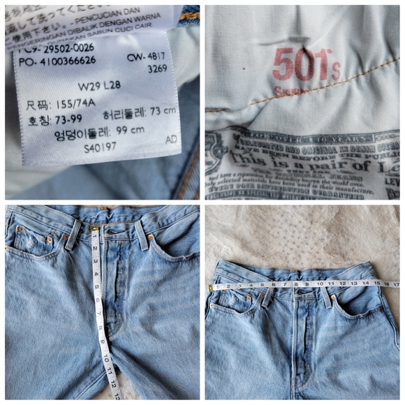 SOLD🥳Levis 501 light wash skinny jeans - Picture 5 of 15